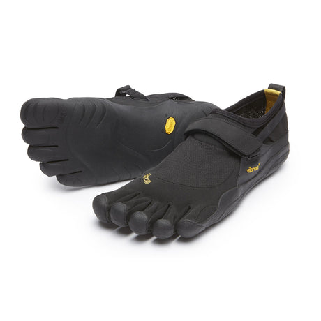 Men's Vibram Five Fingers KSO Training Shoe in Black/Black from the front