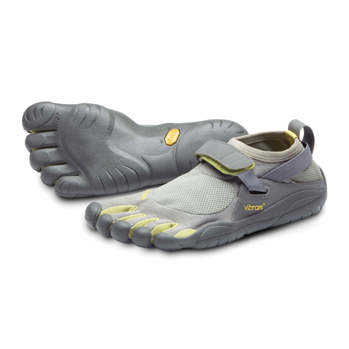 Men's Vibram Five Fingers KSO Training Shoe in Grey/Palm/Clay from the front