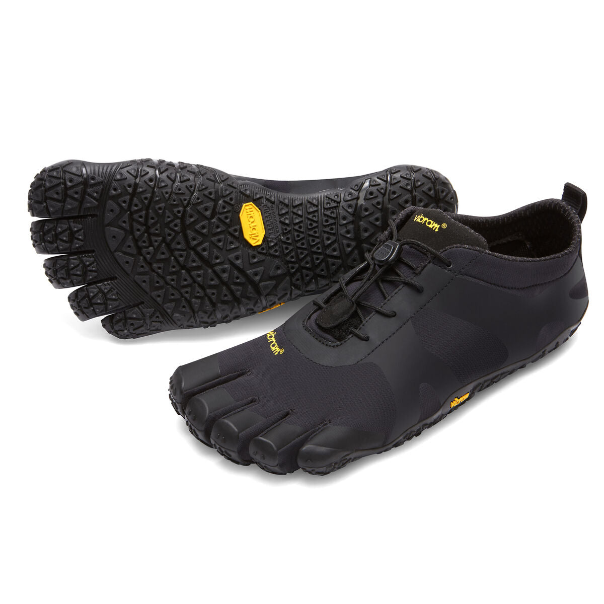 Men's Vibram Five Fingers V-Alpha Hiking Shoe in Black from the front