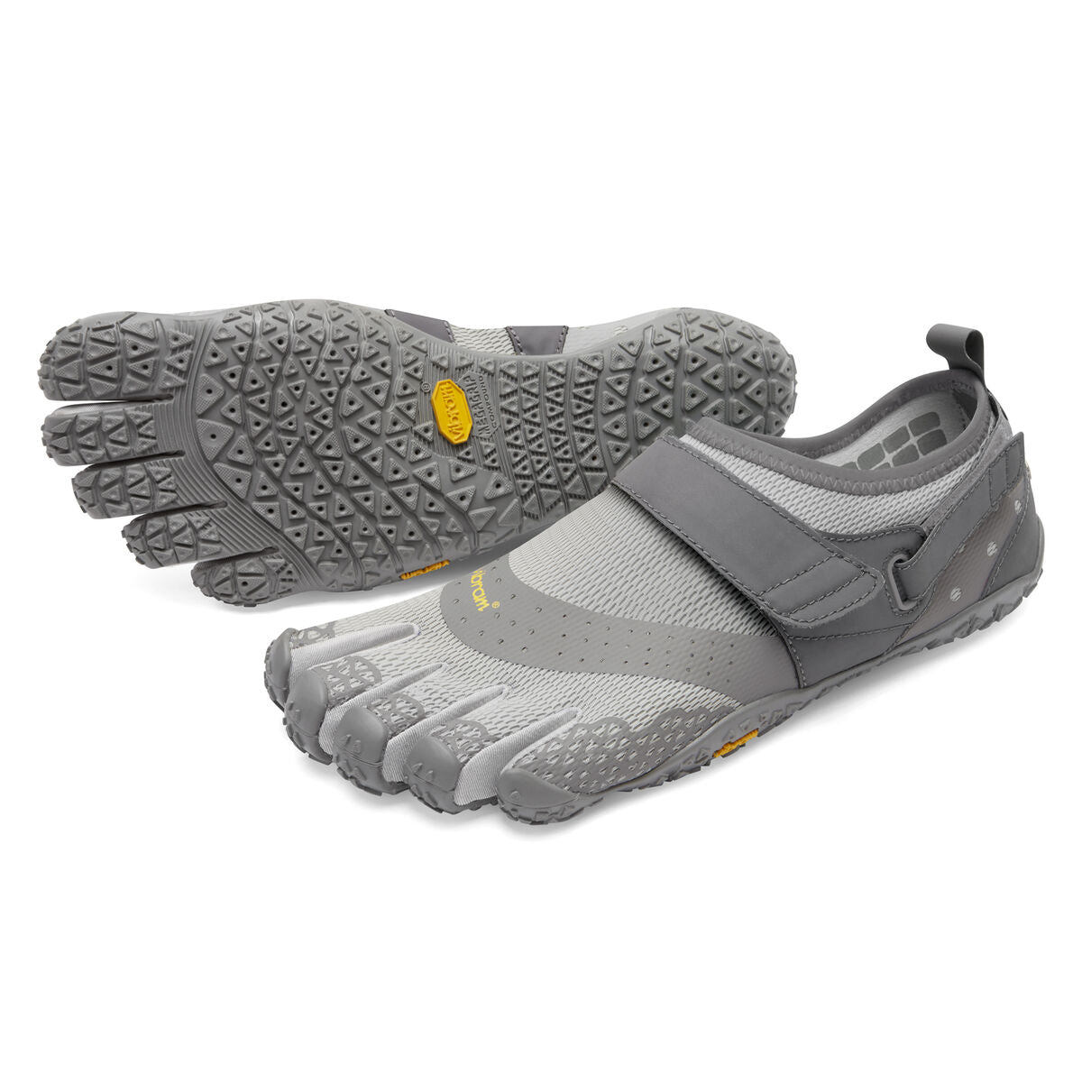 Men's Vibram Five Fingers V-Aqua Water Shoe in Grey from the front