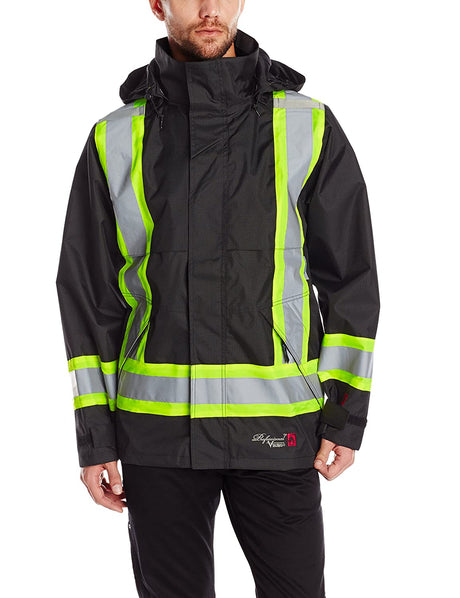 Men's Viking Journeyman 300D Flame Resistant Jacket in Black from the front