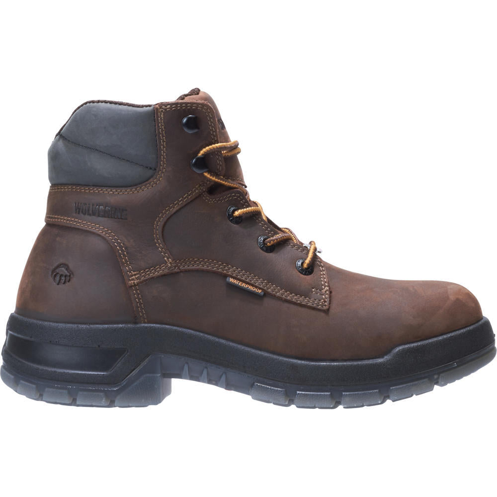 Wolverine Men's Ramparts USA 6" Waterproof Boot in Dark Brown