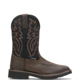 Wolverine Men's Rancher Waterproof Steel-Toe Wellington Boot in Black/Brown