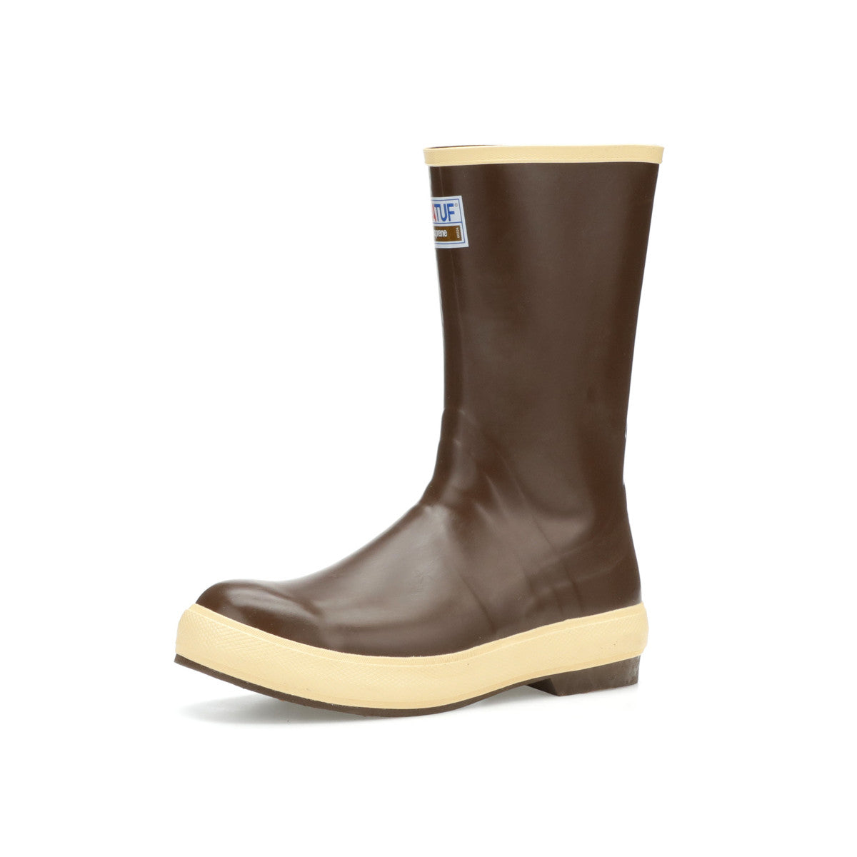 Men's Xtratuf Legacy 12" Plain Toe Fishing Boot in Copper/Tan from the side