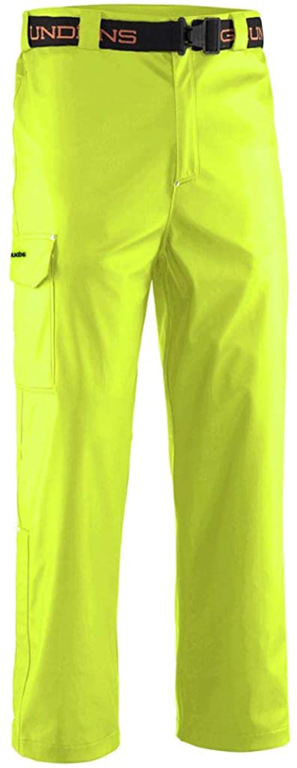 Neptune Pant in Hi Vis Yellow color from the front view