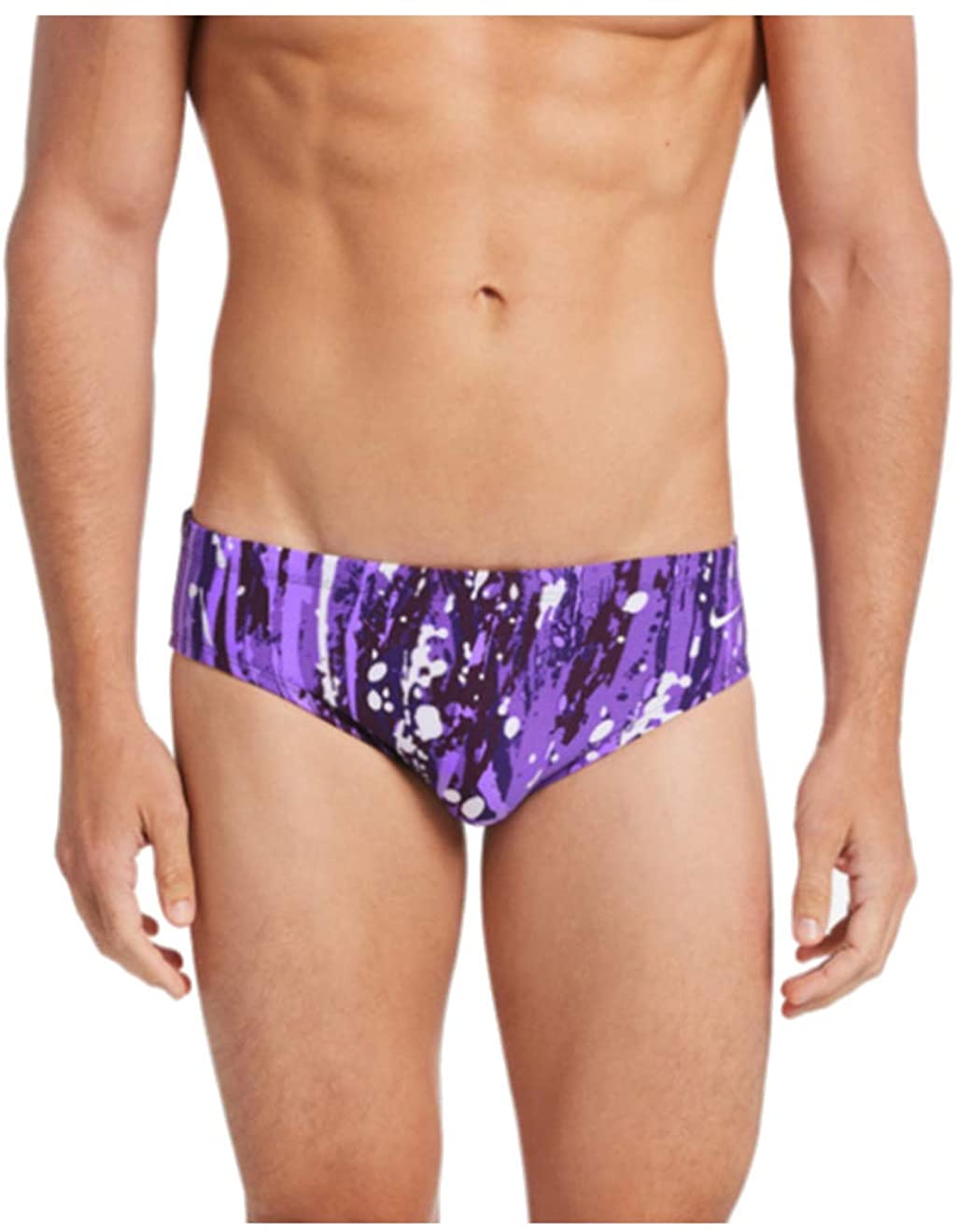 Nike Swim Men's Brief in Court Purple color from the front