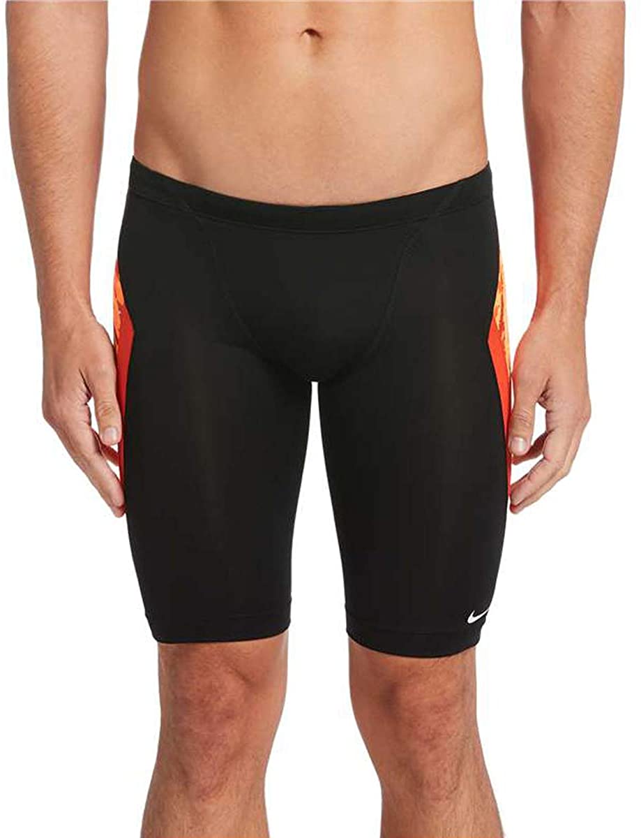 Nike Swim Men's Jammer in Team Orange color from the front