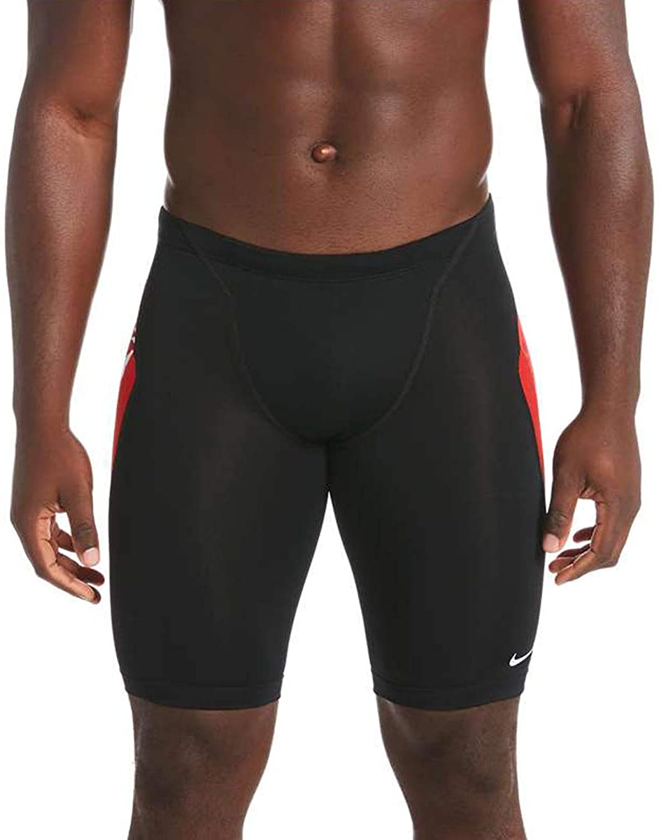 Nike Swim Men's Jammer in University Red color from the front