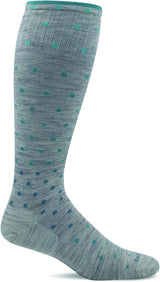 Sockwell Women's On the Spot Sock in Ash color from the side