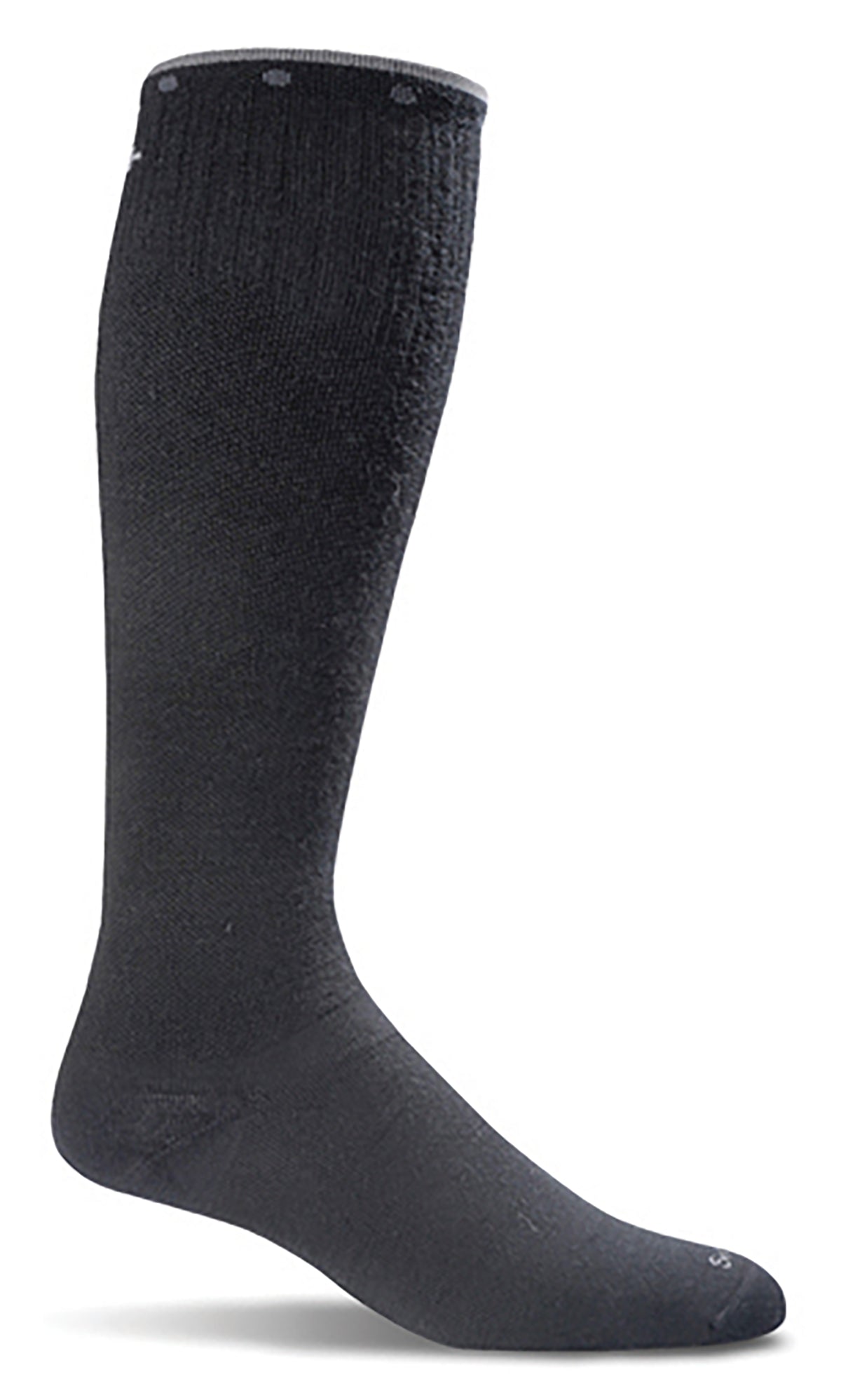 Sockwell Women's On the Spot Sock in Black color from the side