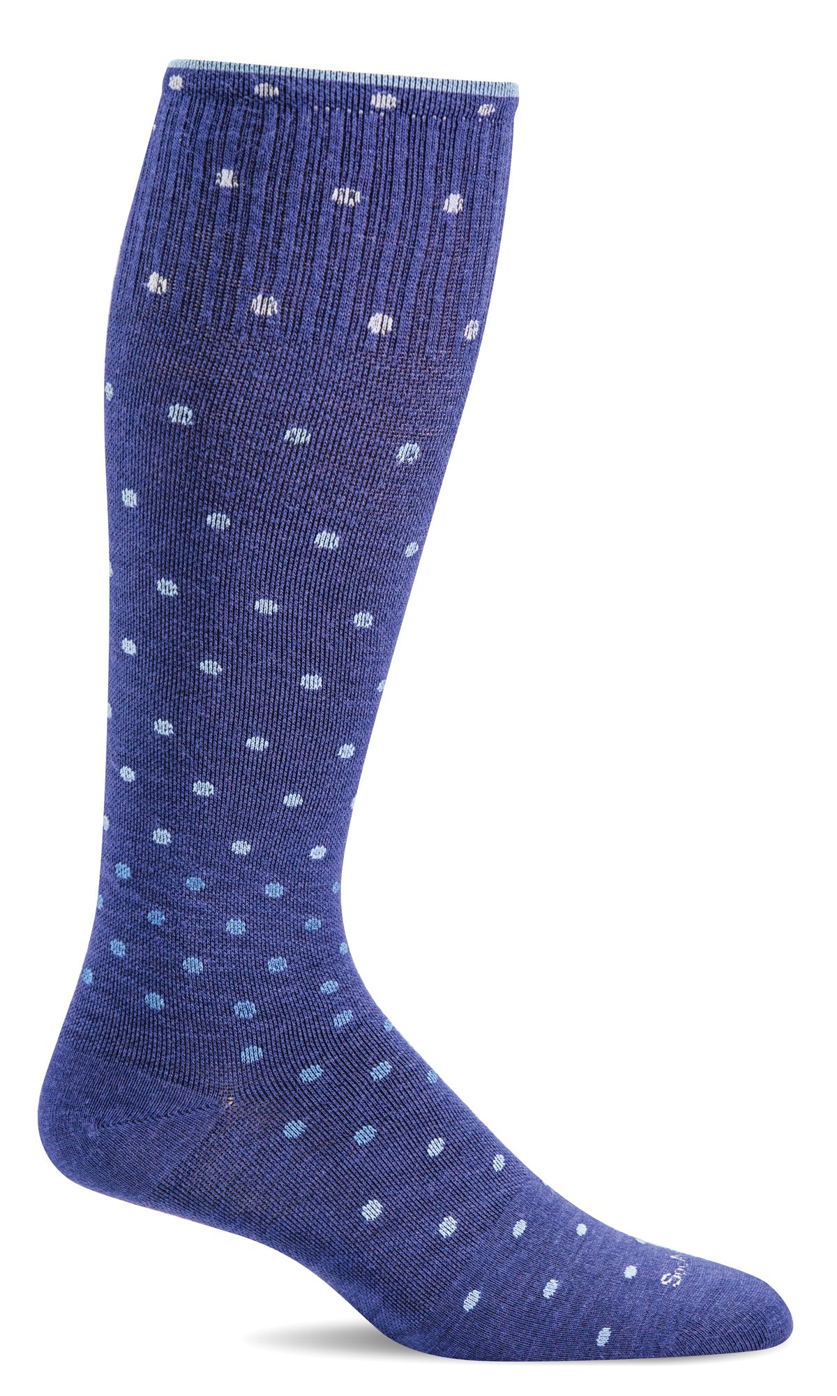 Sockwell Women's On the Spot Sock in Hyacinth color from the side