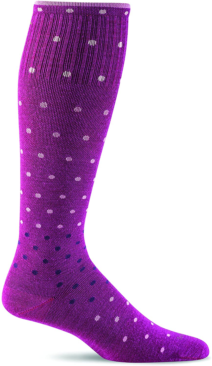 Sockwell Women's On the Spot Sock in Violet color from the side