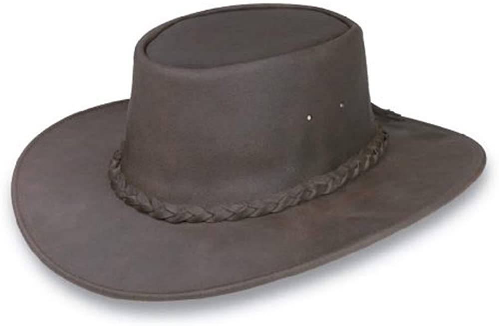 One Size Minnetonka Fold Up Hat Dark Brown in Dark Brown