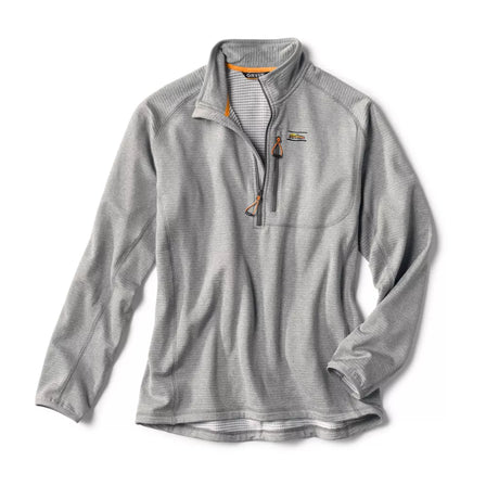 Orvis Men's Horseshoe Hills Quarter-Zip Fleece in Heather Gray