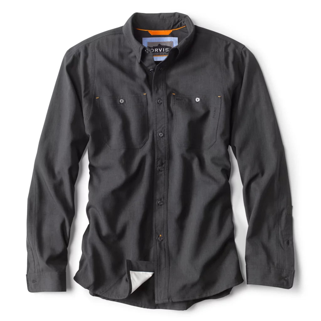 orvis dress shirts Men's Tech Chambray Work Shirt Short sleeve Size:XL-Tall USNEW_04_02_26 Jaylene Floral Crochet Mini down collar that prevents