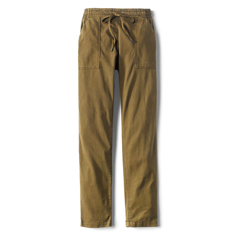 Orvis Women's Explorer Natural Fit Straight Leg Ankle Pant in Tarragon