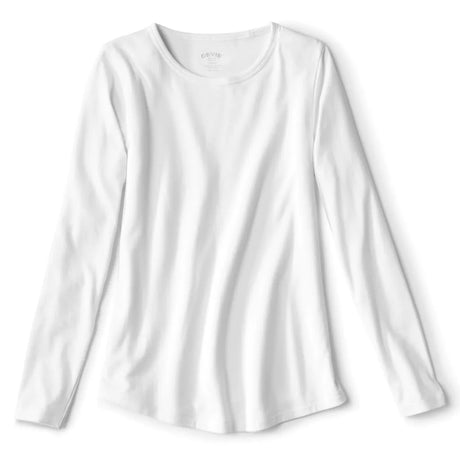 Orvis Women's Long-Sleeved Relaxed Perfect Tee in White
