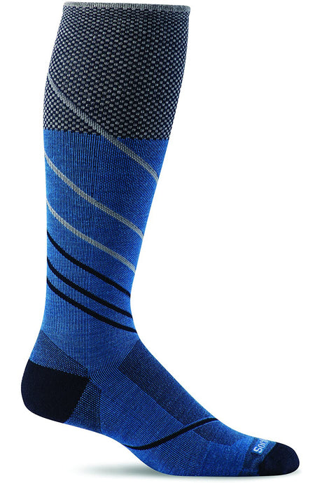 Sockwell Men's Pulse Sock in Ocean color from the side