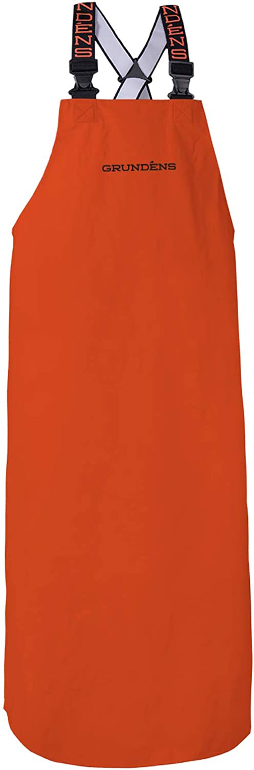 Shoreman PVC Apron in Orange color from the front view