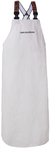 Shoreman PVC Apron in White color from the front view