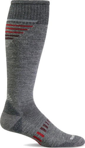 Mens Ascend II OTC Moderate Graduated Compression Sock Grey