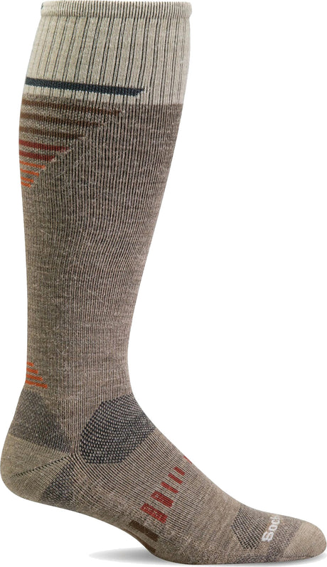 Mens Ascend II OTC Moderate Graduated Compression Sock Khaki