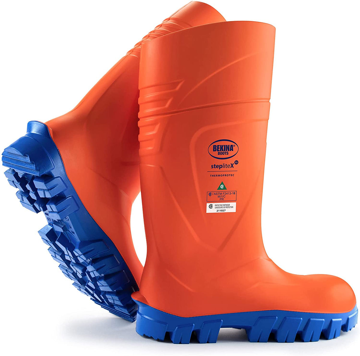 StepliteX ThermoProtec  in Orange/Blue from the side view