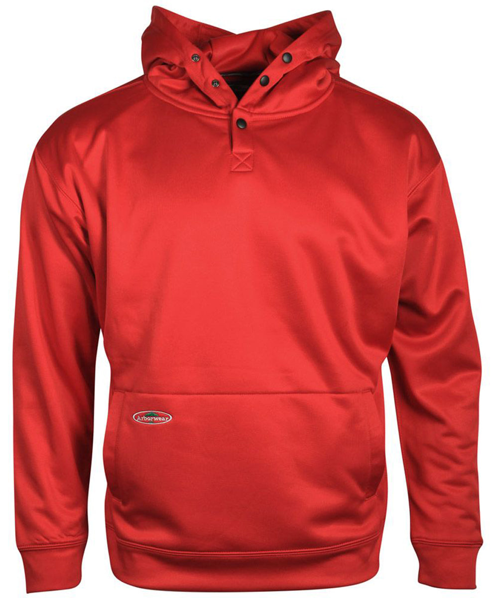 Tech Single Thick Pullover Sweatshirt in Cardinal Red color from the front view