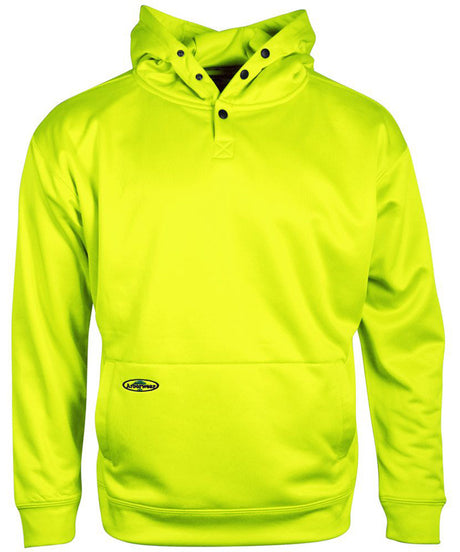 Tech Single Thick Pullover Sweatshirt in Safety Yellow color from the front view