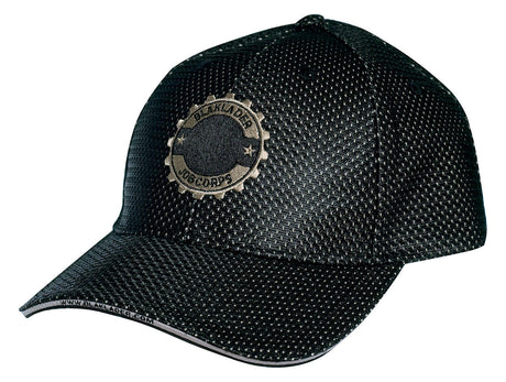 Unisex Blaklader Heavy Duty Cap in Black/Khaki view from the front