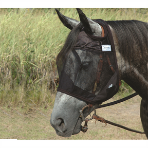 Unisex Cashel Quiet Ride No Nose And No Ears Fly Mask Black