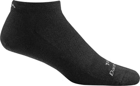Unisex Darn Tough T4037 Tactical No Show Light Sock in Black from the side view