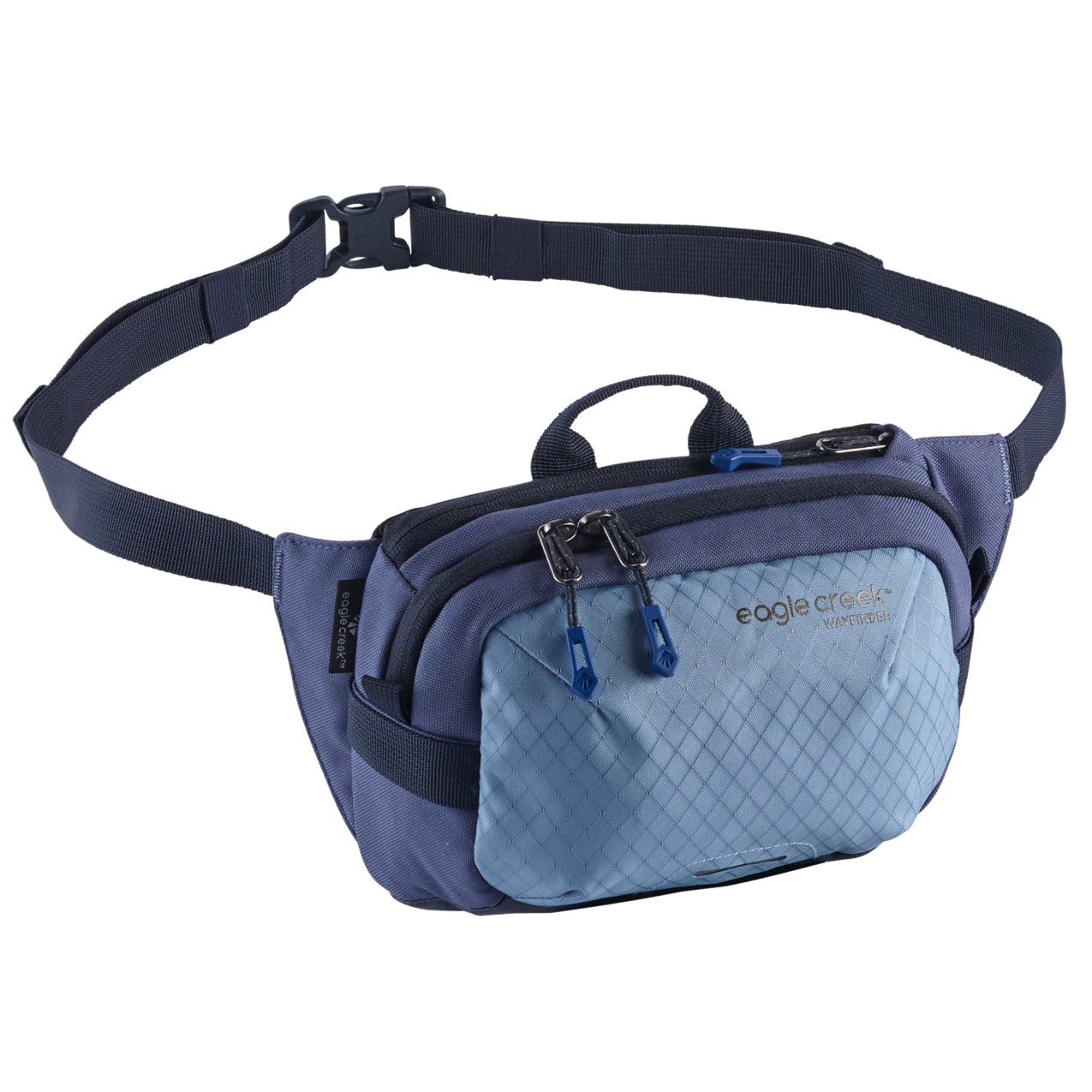 Unisex Eagle Creek Wayfinder Small Waist Pack in Arctic Blue from the front