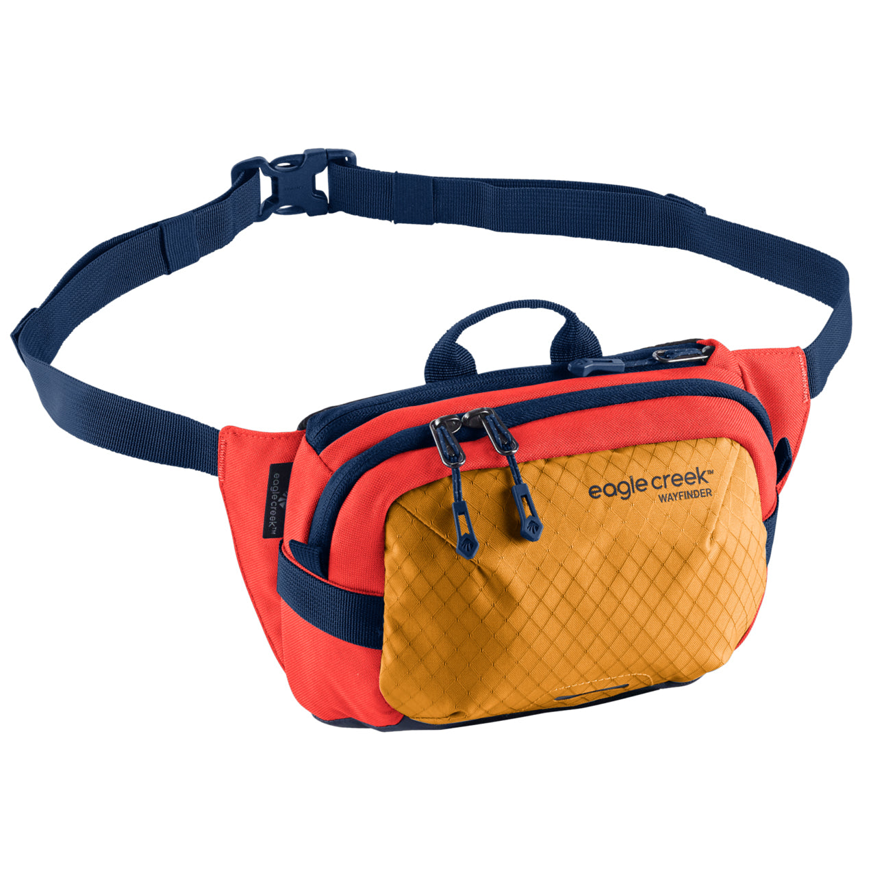 Unisex Eagle Creek Wayfinder Small Waist Pack in Sahara Yellow from the front