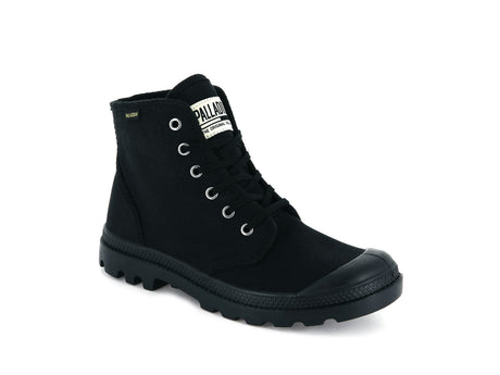 Unisex Palladium Pampa Hi Originale Chukka Boot in Black/Black from the front view