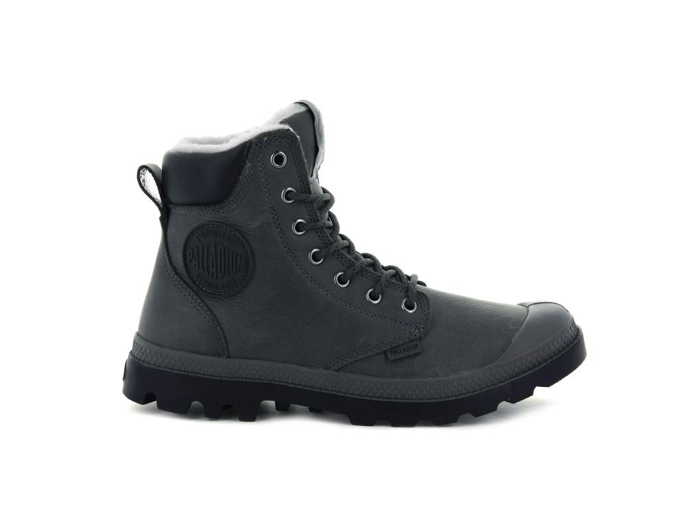 Unisex Palladium Pampa Sport Cuff Wps Boot In Dark Gull Gray