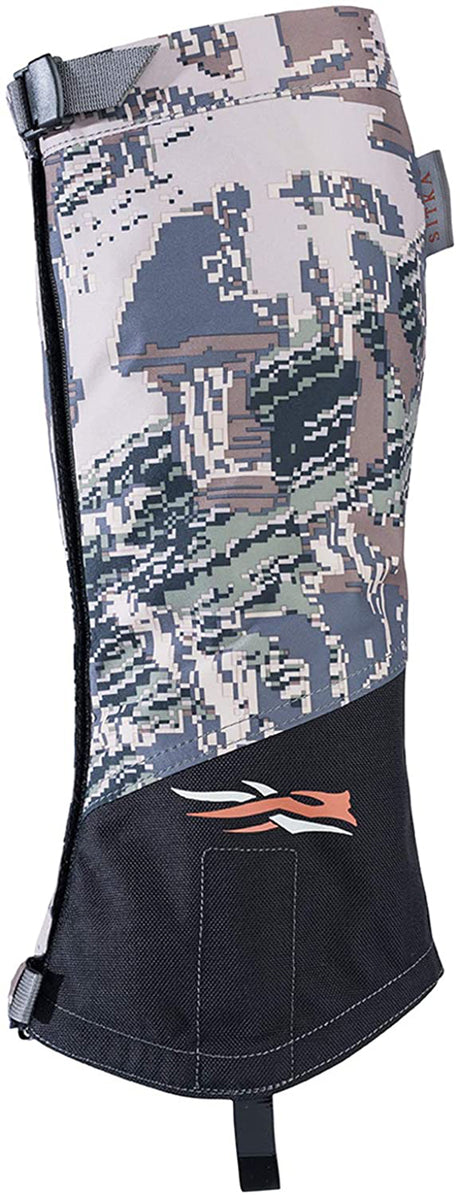 Unisex SITKA Gear Stormfront Hunting Gaiter in Optifade Open Country from the front view
