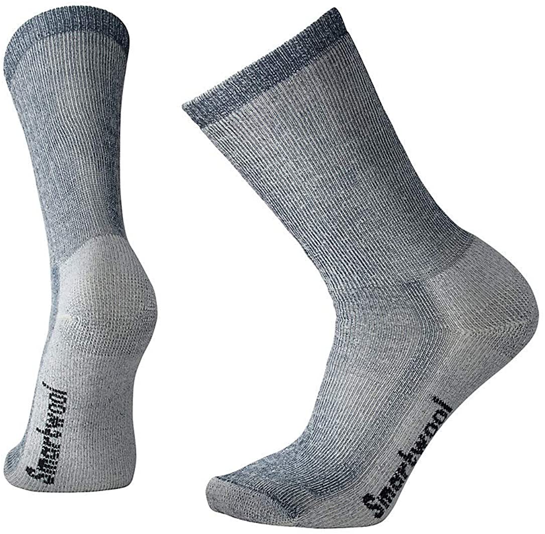 Unisex Smartwool Hike Medium Crew Sock in Navy from the side