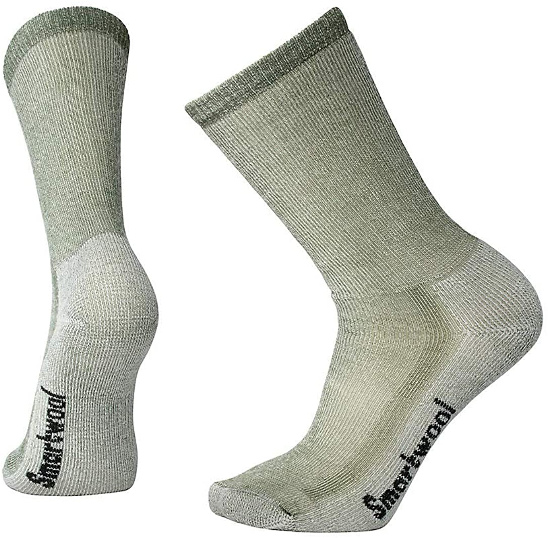 Unisex Smartwool Hike Medium Crew Sock in Sage from the side