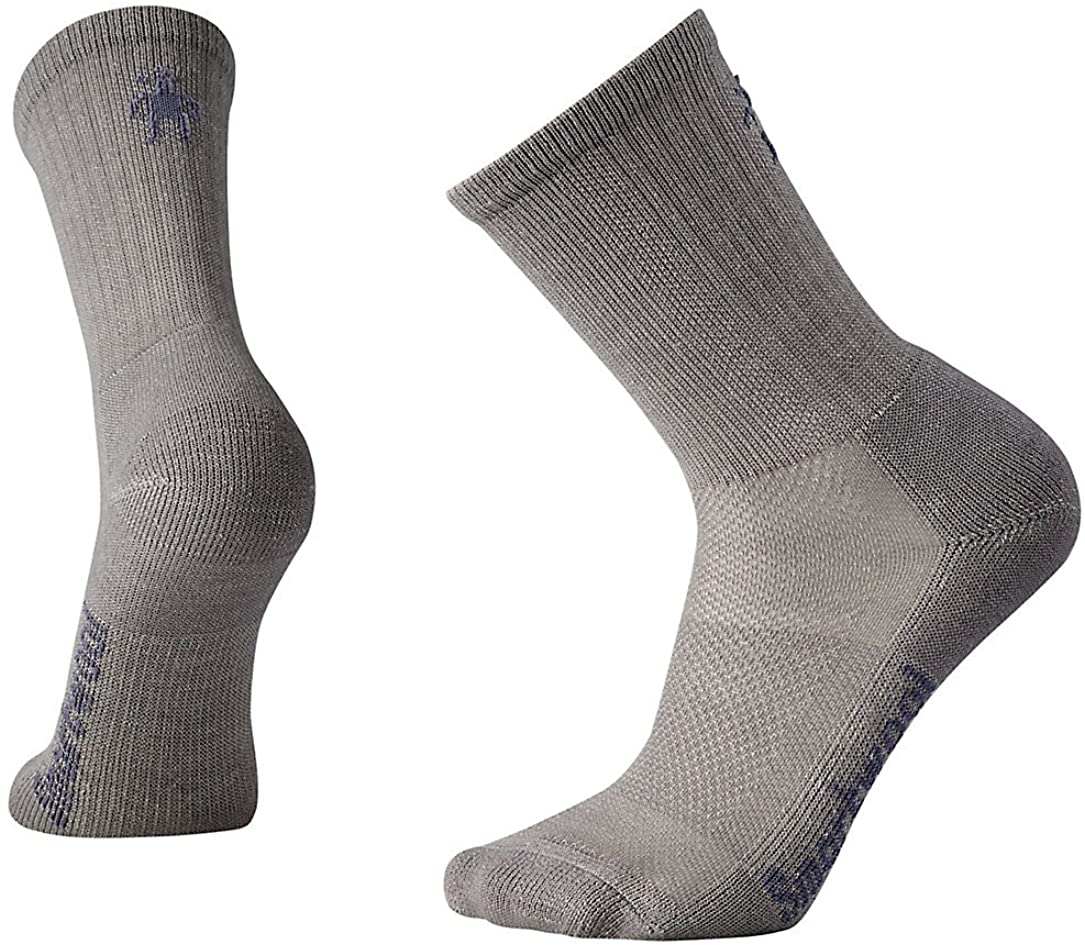 Unisex Smartwool Hike Ultra Light Crew Sock Medium Gray in front