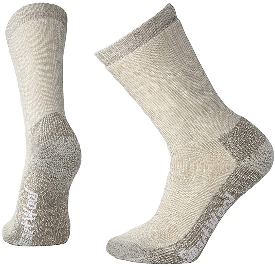 Unisex Smartwool Trekking Heavy Crew Sock in Taupe from the side