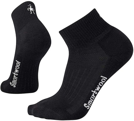 Unisex Smartwool Walk Light Mini Hiking Sock in Black from the side