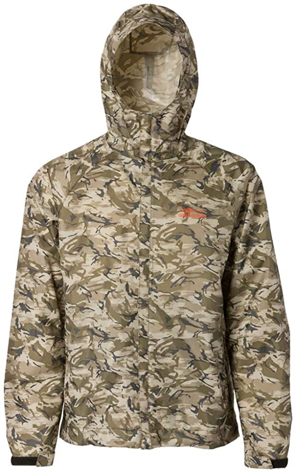 Weather Watch Jacket in Refraction Camo Stone color from the front view
