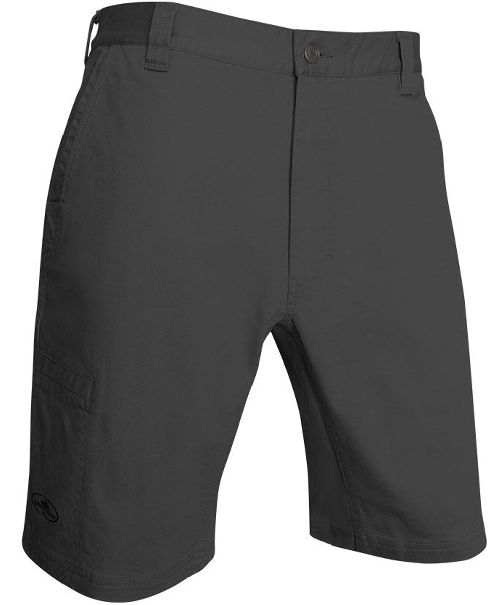 Willow Flex Shorts in Coal color from the front view