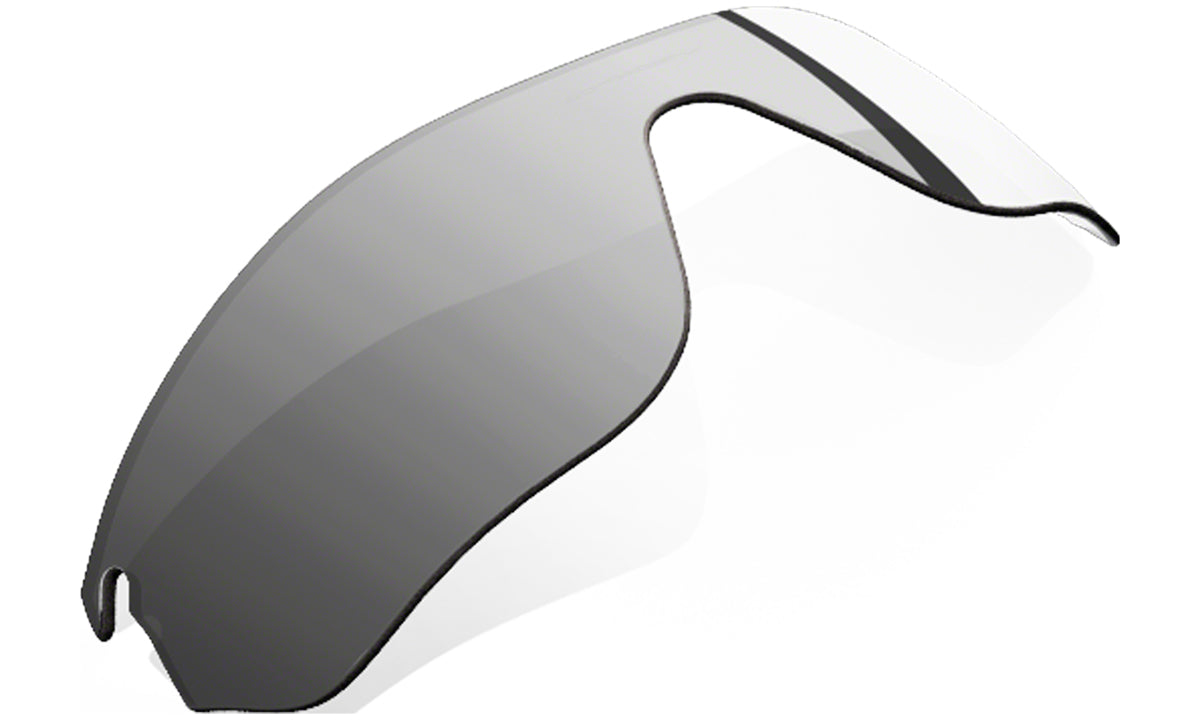 Women's Oakley RadarLock Edge Sunglasses Replacement Lens in Black Iridium from the front view