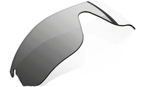 Women's Oakley RadarLock Edge Sunglasses Replacement Lens in Black Iridium from the front view