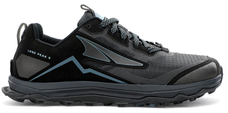 Altra Women's Lone Peak 5 Trail Running Shoe in Black from the side