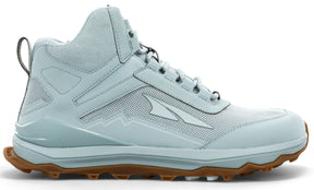 Altra Women's Lone Peak Hiker Trail Running Shoe in Ice Flow Blue from the side
