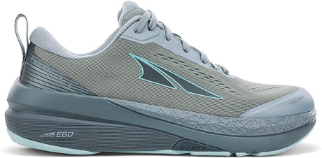 Altra Women's Paradigm 5 Road Running Shoe in Light Green from the side