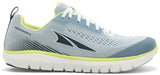 Women's Altra Provision 5 Road Running Shoe in Light Blue/Lime from the side